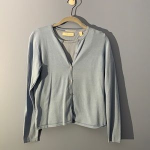 Anne Taylor Blue Cardigan and Shell